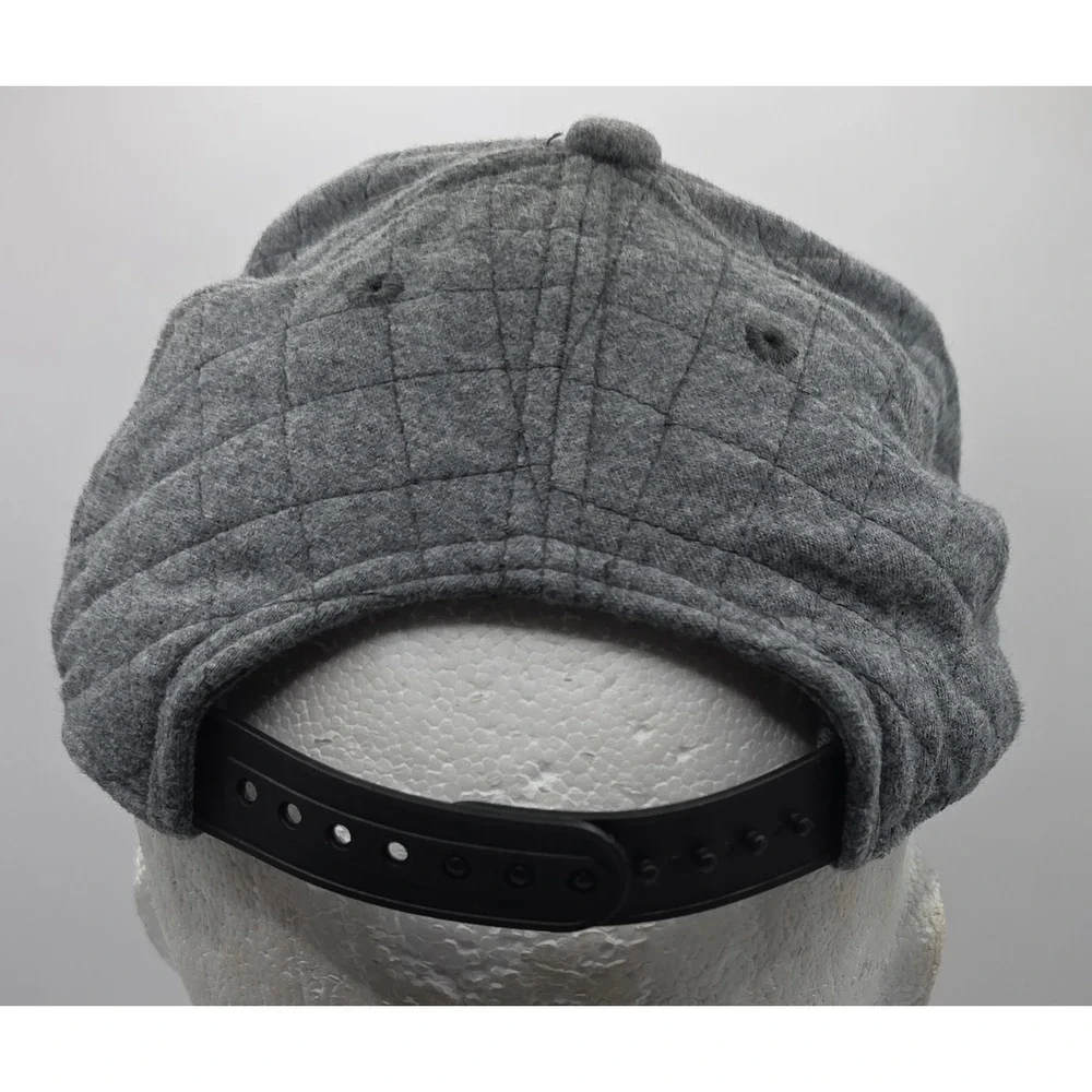 Gymboree‎ Quilted Baseball Cap Youth Gray Sporty Snapback Hat No Tags